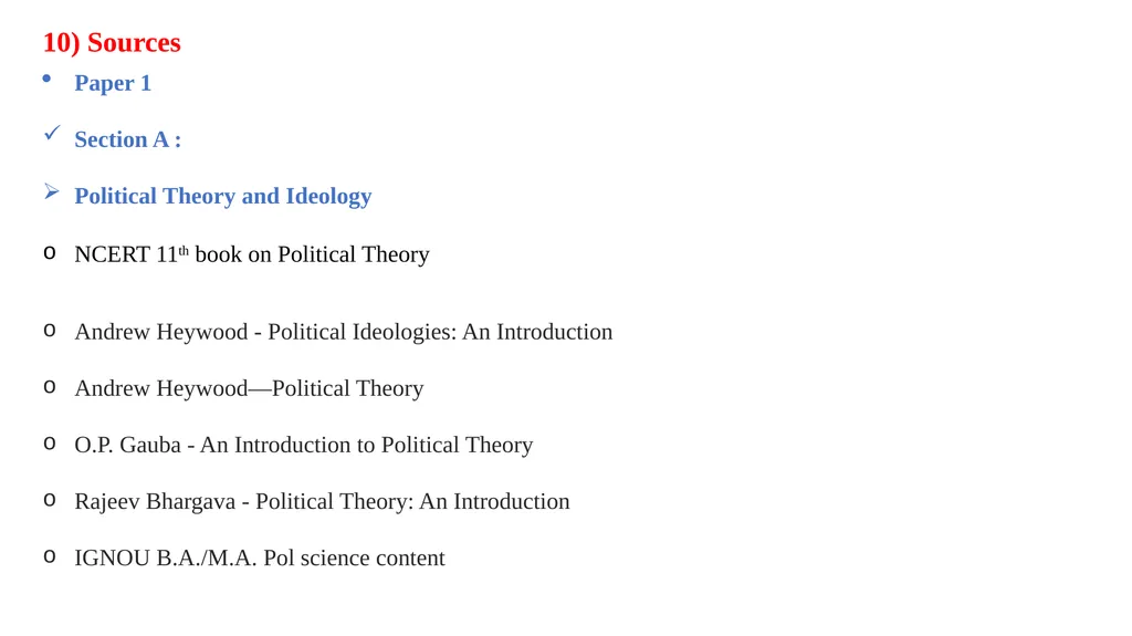 Open Session Foundation Optional Course POLITICAL - slide 24 of 30