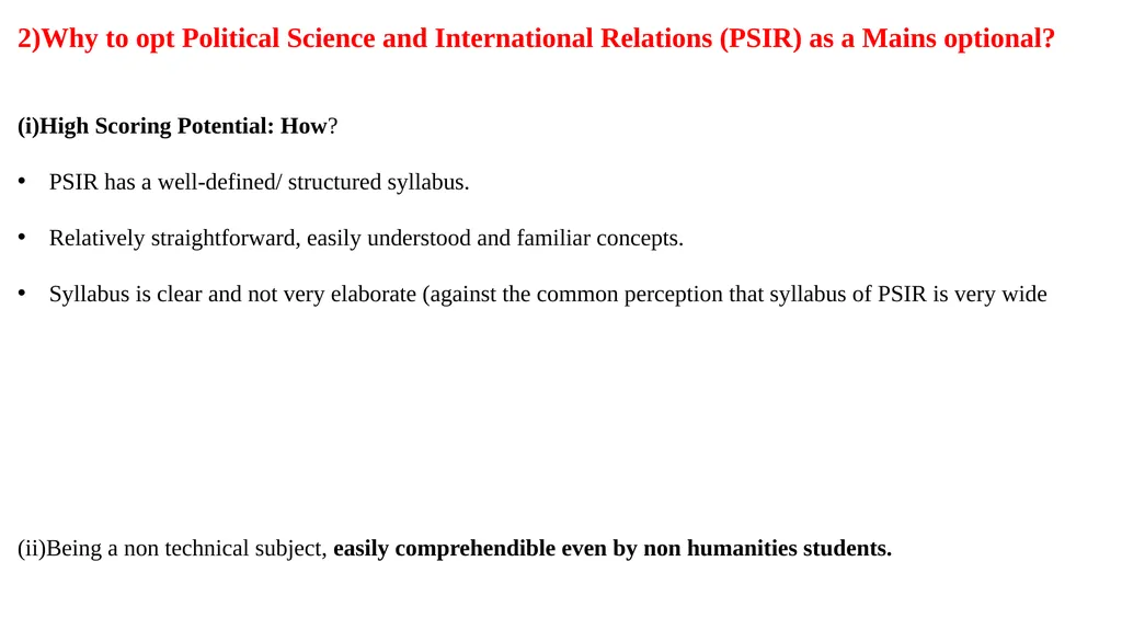Open Session Foundation Optional Course POLITICAL - slide 3 of 30