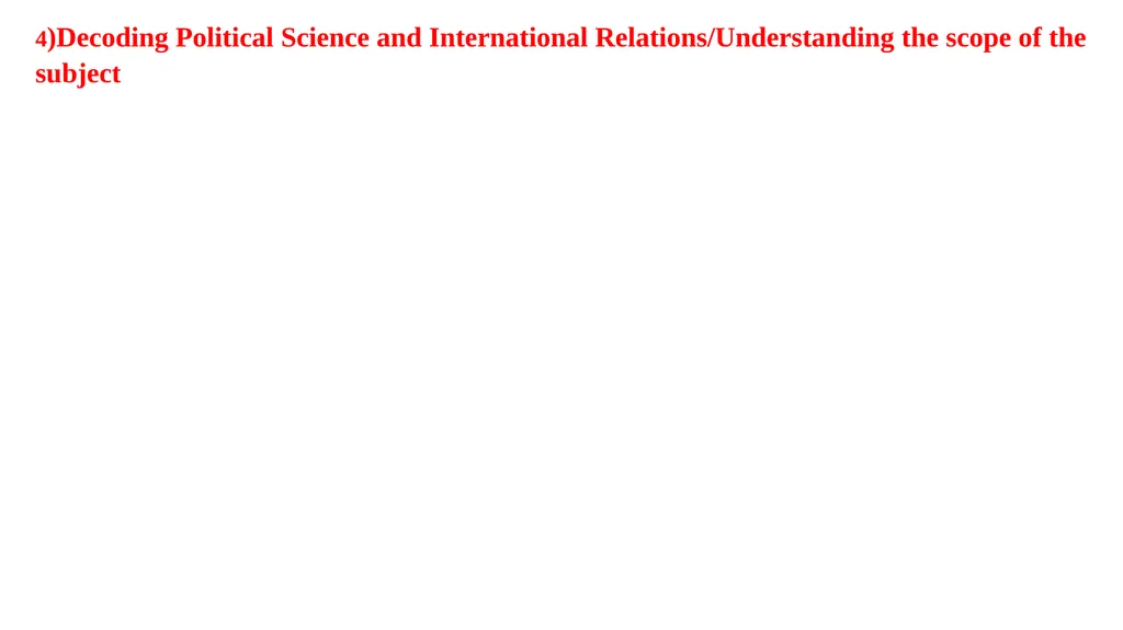 Open Session Foundation Optional Course POLITICAL - slide 14 of 30
