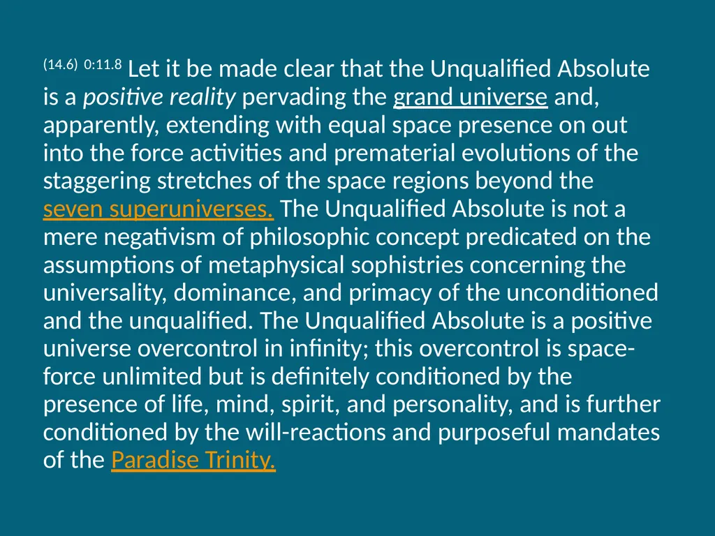 The Urantia Book Foreword Paper Foreword - Video - slide 94 of 113