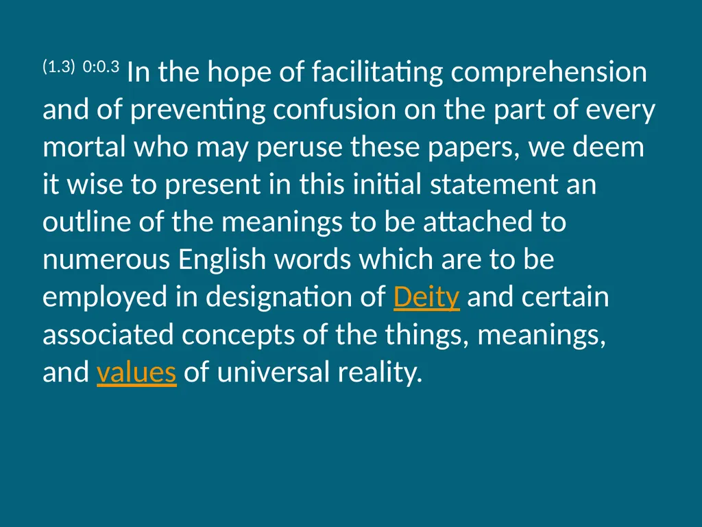 The Urantia Book Foreword Paper Foreword - Video - slide 4 of 113