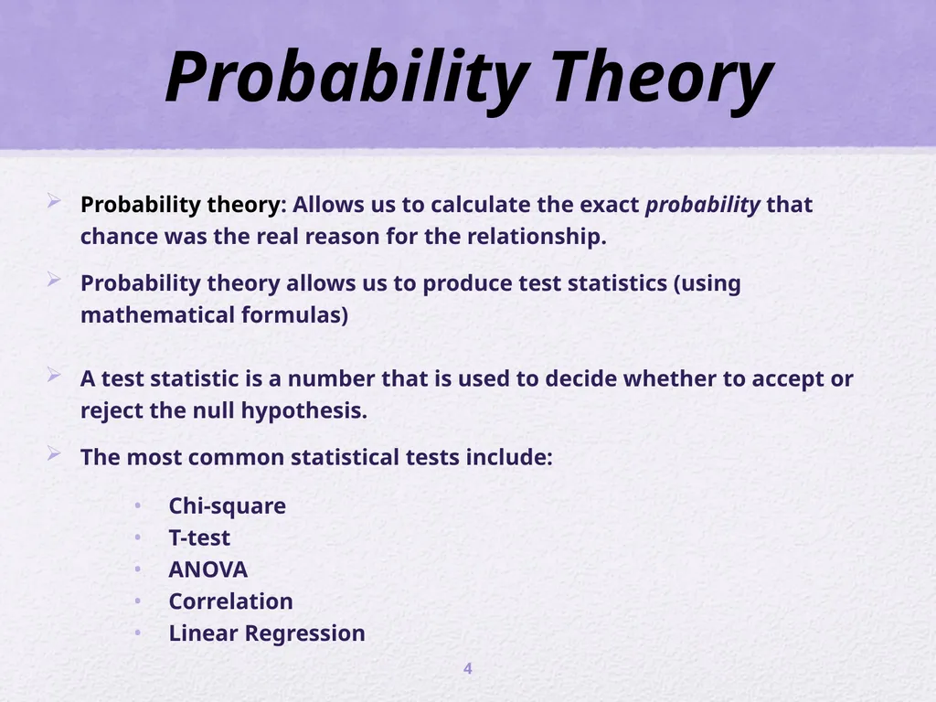 Inferential Statistics and t - tests ScWk 242 – - slide 4 of 13