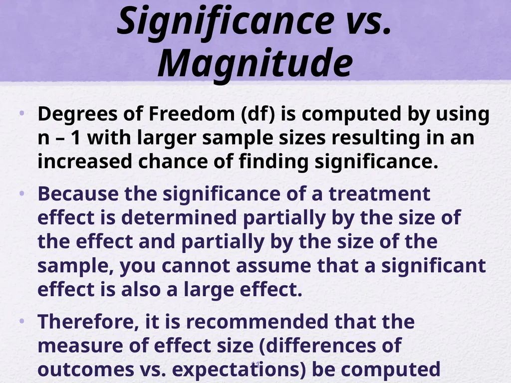 Inferential Statistics and t - tests ScWk 242 – - slide 11 of 13