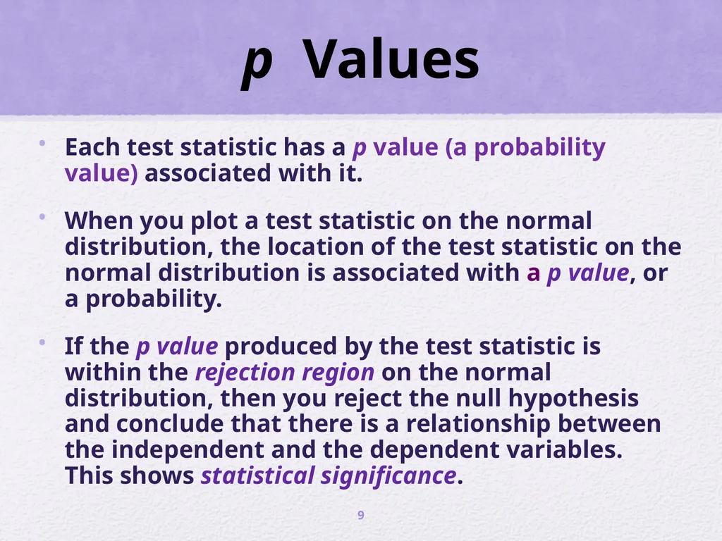 Inferential Statistics and t - tests ScWk 242 – - slide 9 of 13