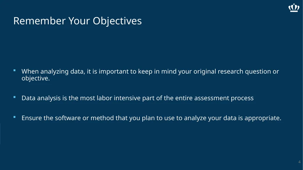 Analyzing Data Office of Assessment and Planning - slide 4 of 11