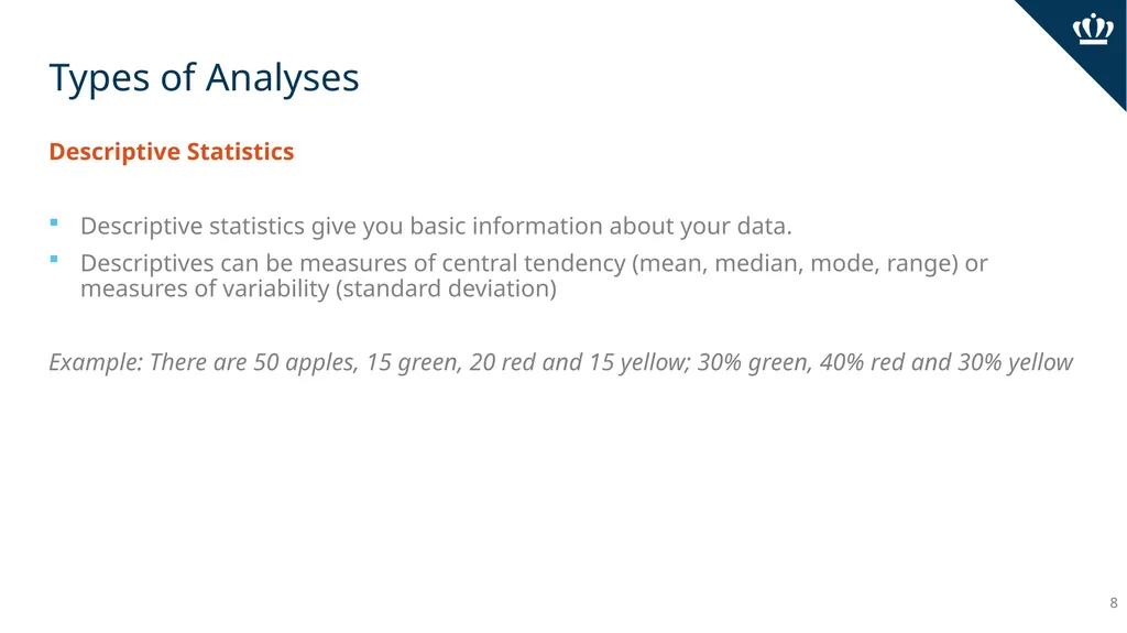 Analyzing Data Office of Assessment and Planning - slide 8 of 11