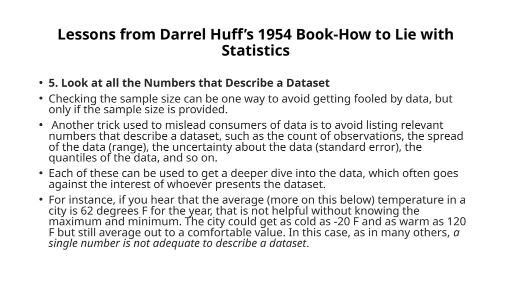 Descriptive Statistics and Public policy Mukul - slide 30 of 72