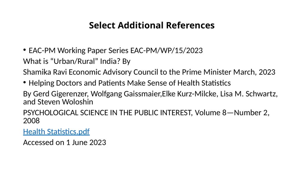 Descriptive Statistics and Public policy Mukul - slide 72 of 72