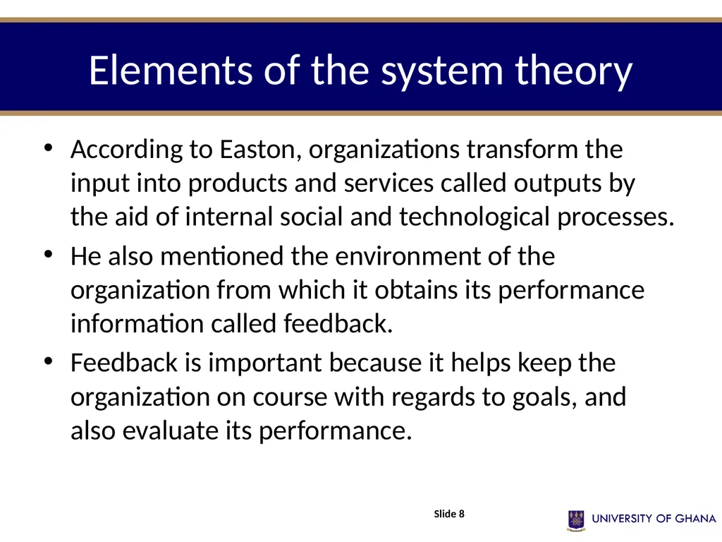 POLI 213 INTRODUCTION TO PUBLIC ADMINISTRATION - slide 8 of 20