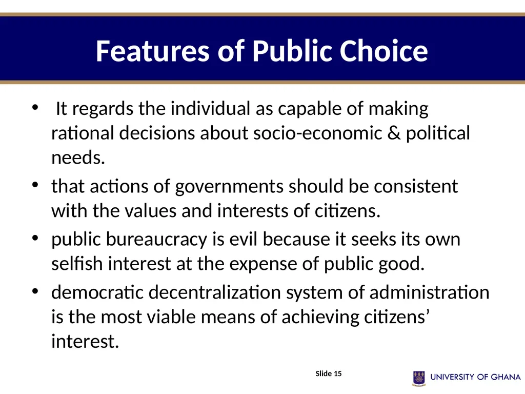POLI 213 INTRODUCTION TO PUBLIC ADMINISTRATION - slide 15 of 20