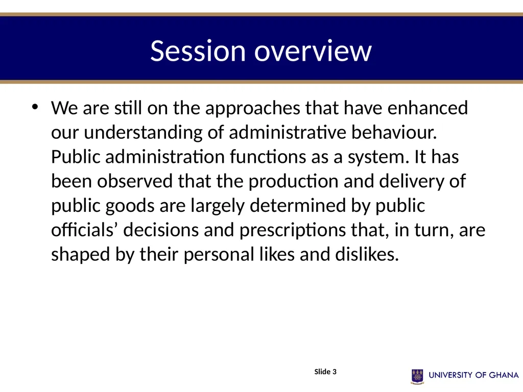 POLI 213 INTRODUCTION TO PUBLIC ADMINISTRATION - slide 3 of 20