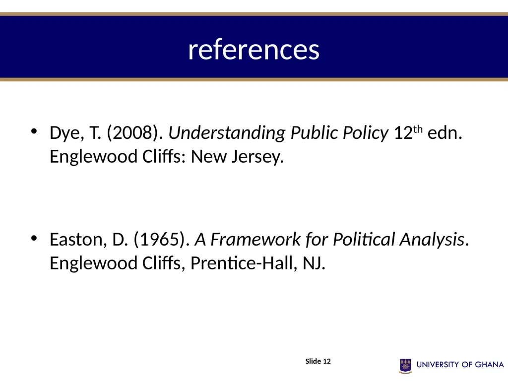 POLI 213 INTRODUCTION TO PUBLIC ADMINISTRATION - slide 12 of 20