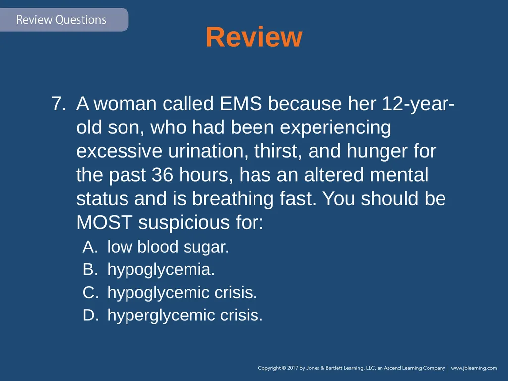 Chapter 19 Endocrine and Hematologic Emergencies - slide 109 of 140