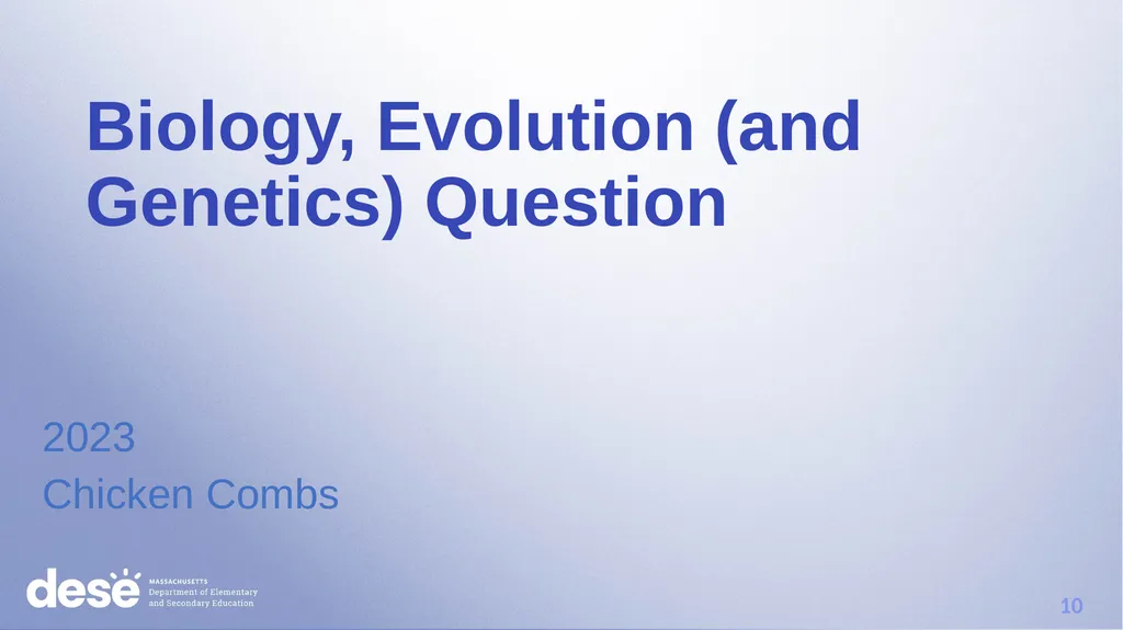 MCAS Scoring of Science & Technology/Engineering - slide 10 of 44