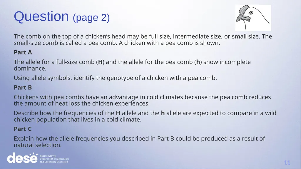 MCAS Scoring of Science & Technology/Engineering - slide 11 of 44