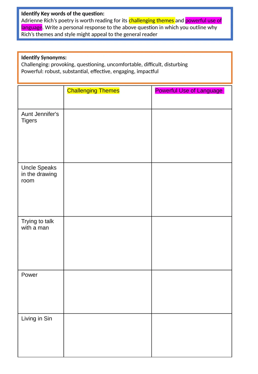 A Perfect Poetry Paragraph Paragraph Template - slide 4 of 4