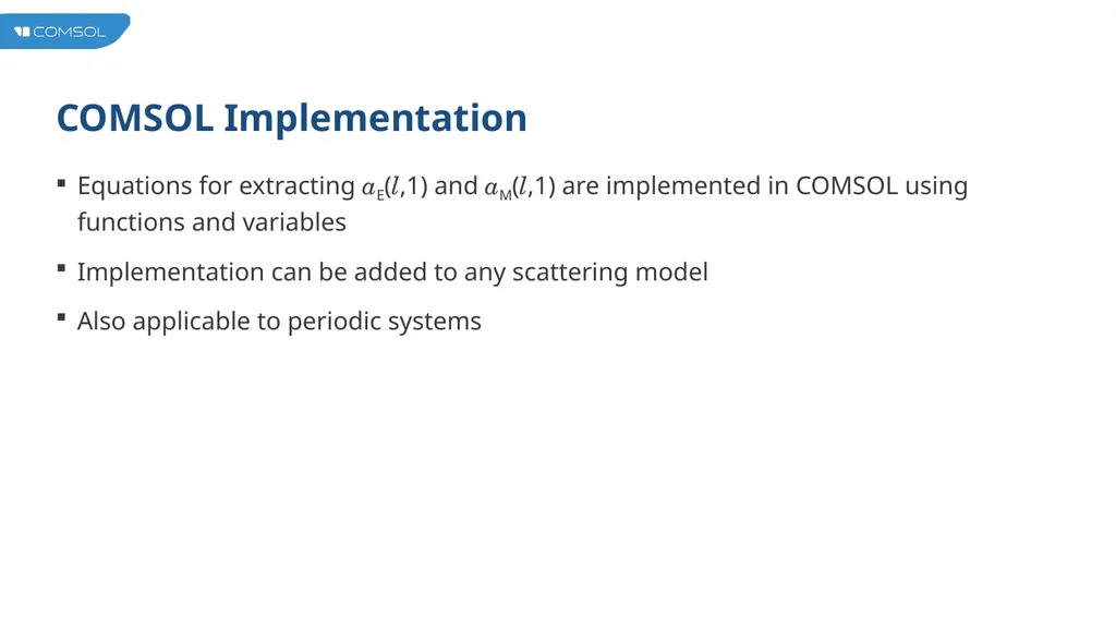 Multipole Analysis of Electromagnetic Scattering - slide 7 of 24