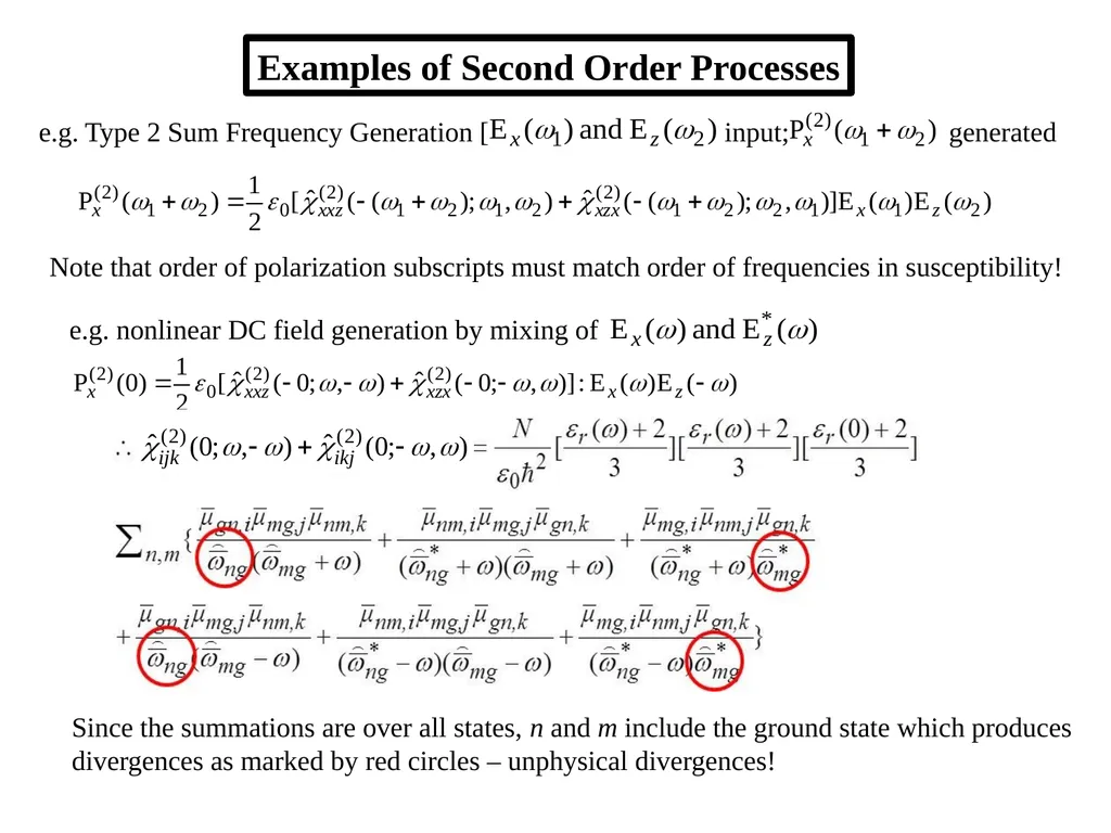 Nonlinear Susceptibilities: Quantum Mechanical - slide 12 of 23