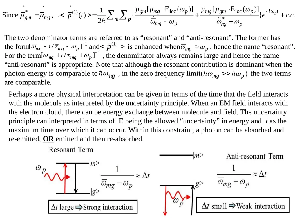 Nonlinear Susceptibilities: Quantum Mechanical - slide 9 of 23