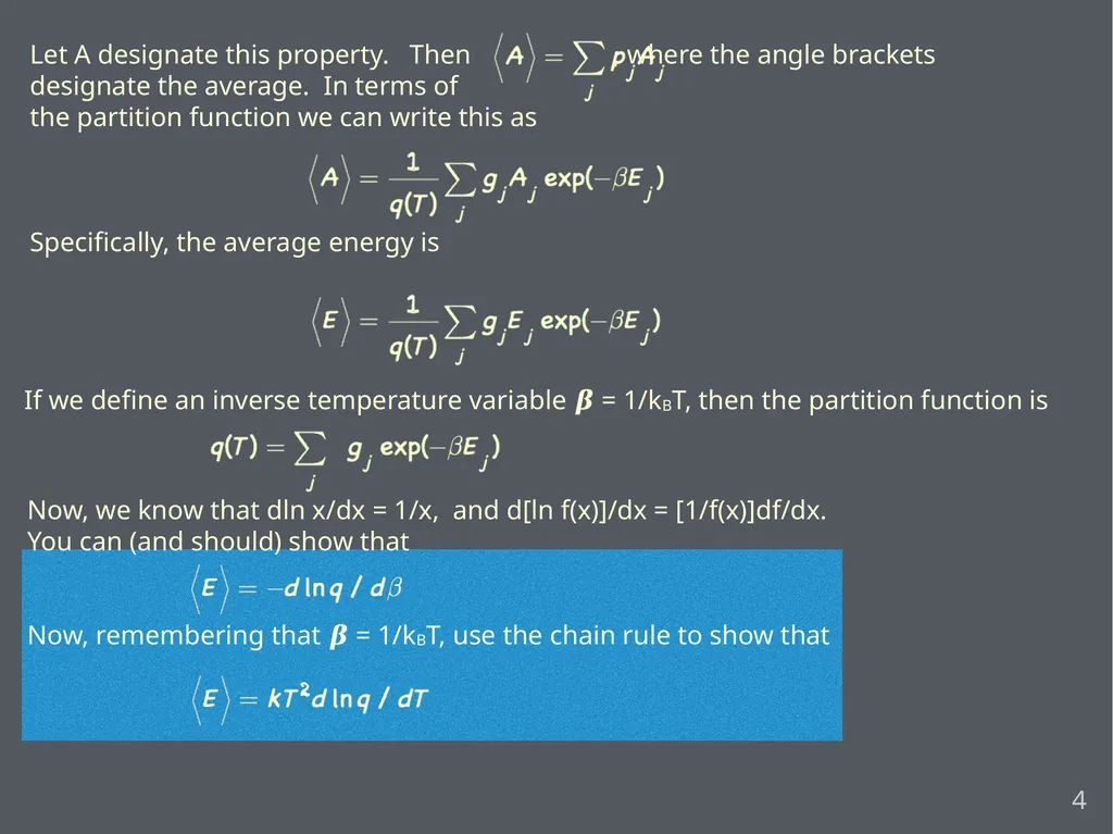 Simple introduction to statistical mechanics - slide 4 of 5