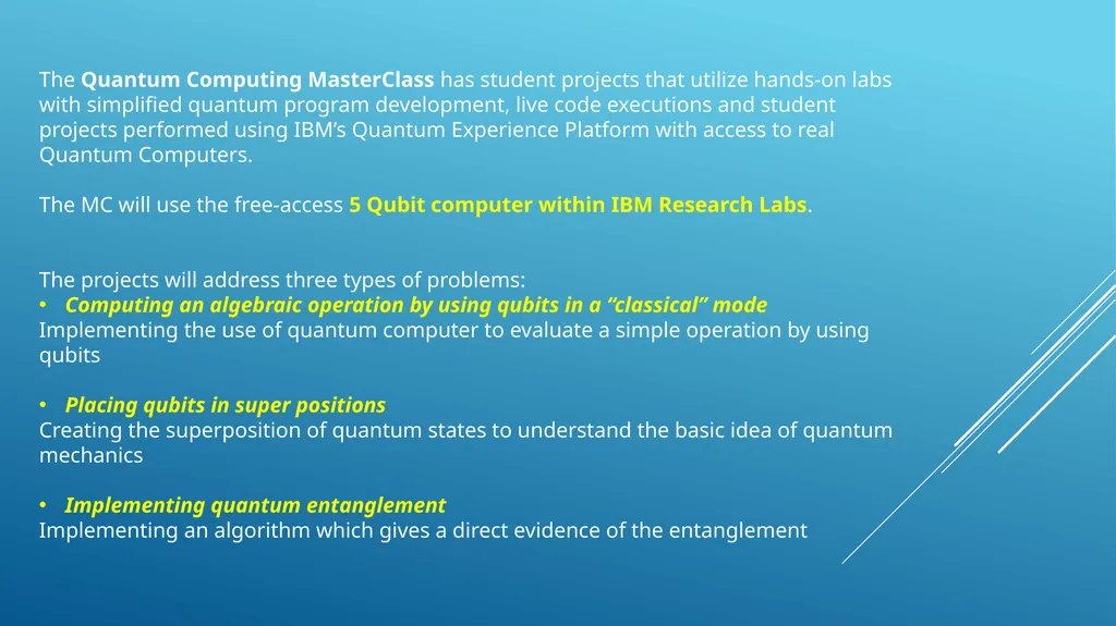 Quantum Computing MasterClass Giampiero Pepe - slide 4 of 12