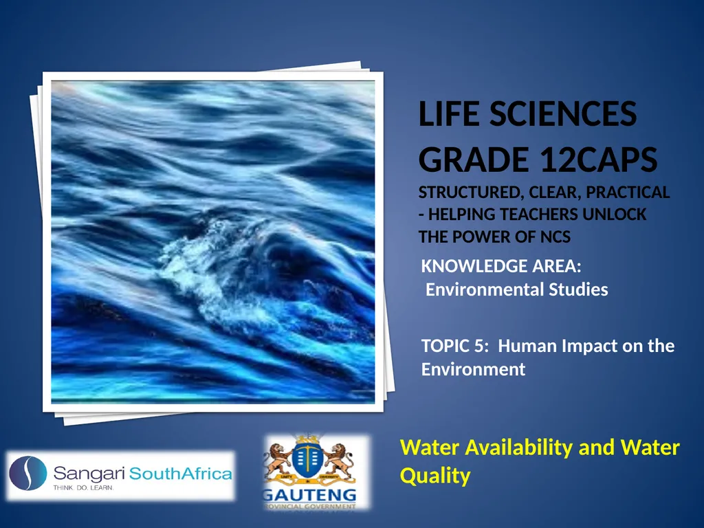 Life sciences Grade 12CAPS structured, clear, - slide 1 of 111