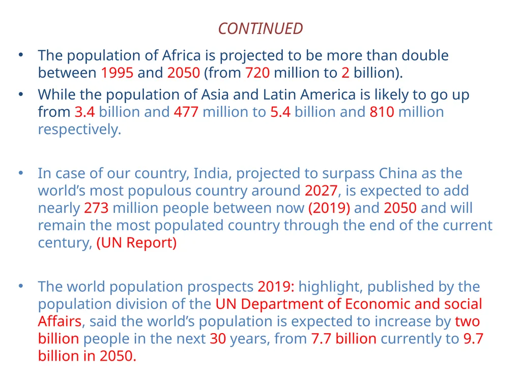 HUMAN POPULATION GROWTH:IMPACT ON ENVIRONMENT, - slide 6 of 8