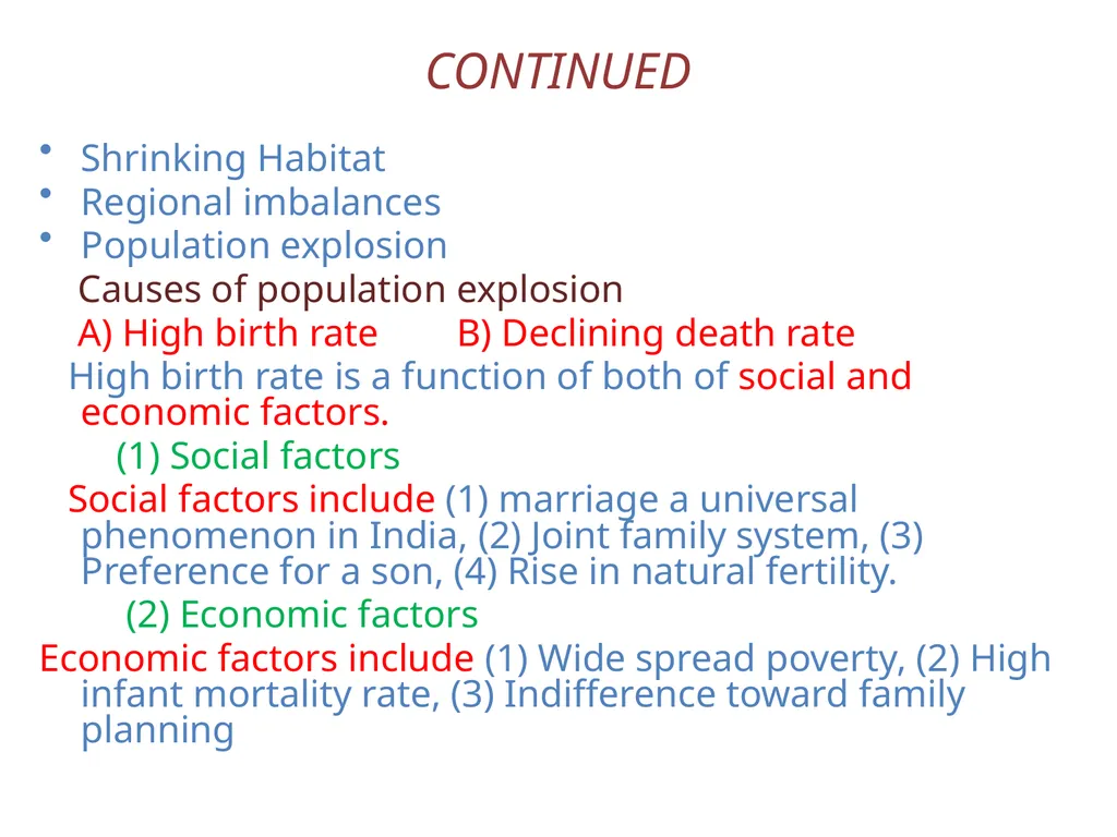 HUMAN POPULATION GROWTH:IMPACT ON ENVIRONMENT, - slide 8 of 8