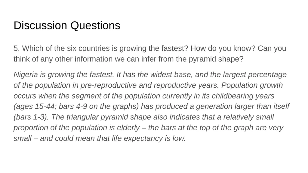 Pyramid Graphs for Studying Age Structure in - slide 16 of 24