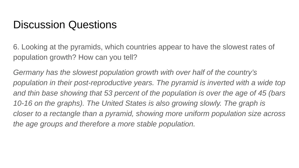 Pyramid Graphs for Studying Age Structure in - slide 17 of 24