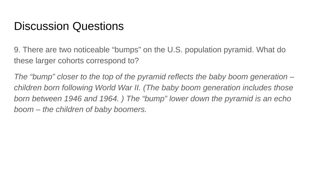 Pyramid Graphs for Studying Age Structure in - slide 21 of 24