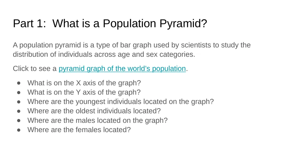 Pyramid Graphs for Studying Age Structure in - slide 2 of 24