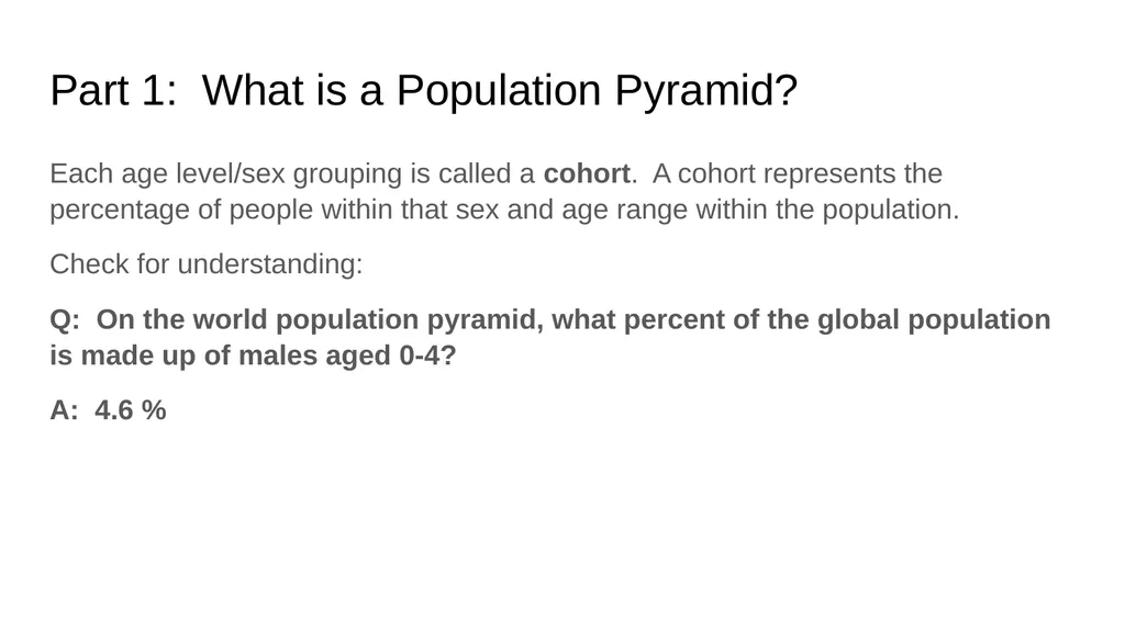 Pyramid Graphs for Studying Age Structure in - slide 3 of 24