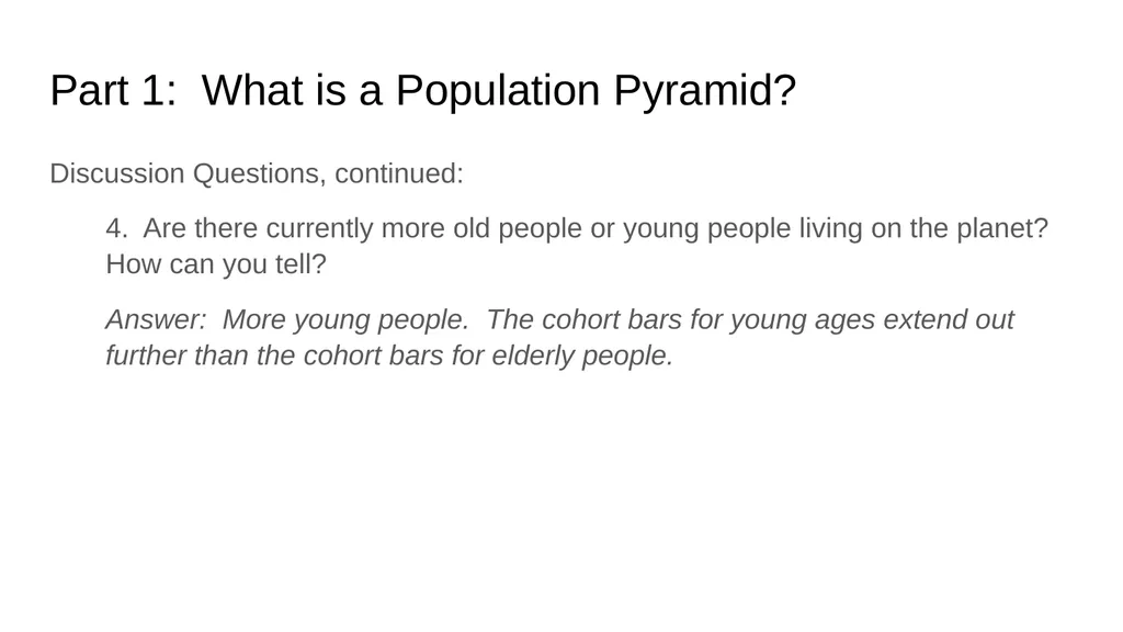 Pyramid Graphs for Studying Age Structure in - slide 5 of 24