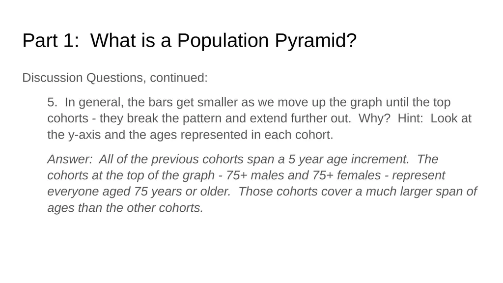 Pyramid Graphs for Studying Age Structure in - slide 6 of 24