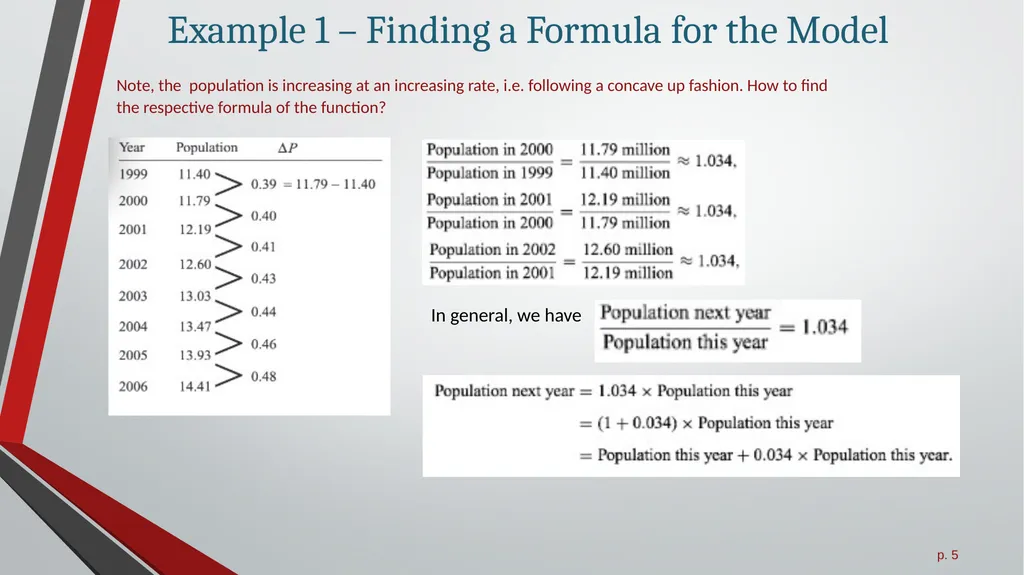 Exponential Growth Functions All slides in this - slide 5 of 21