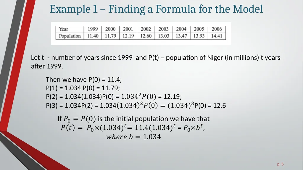 Exponential Growth Functions All slides in this - slide 6 of 21