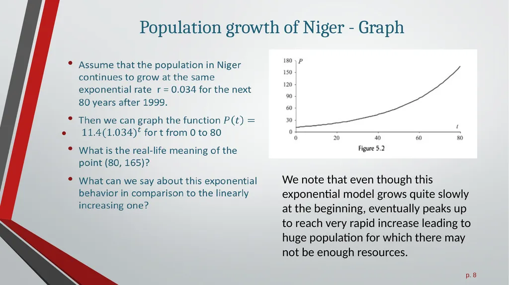 Exponential Growth Functions All slides in this - slide 8 of 21