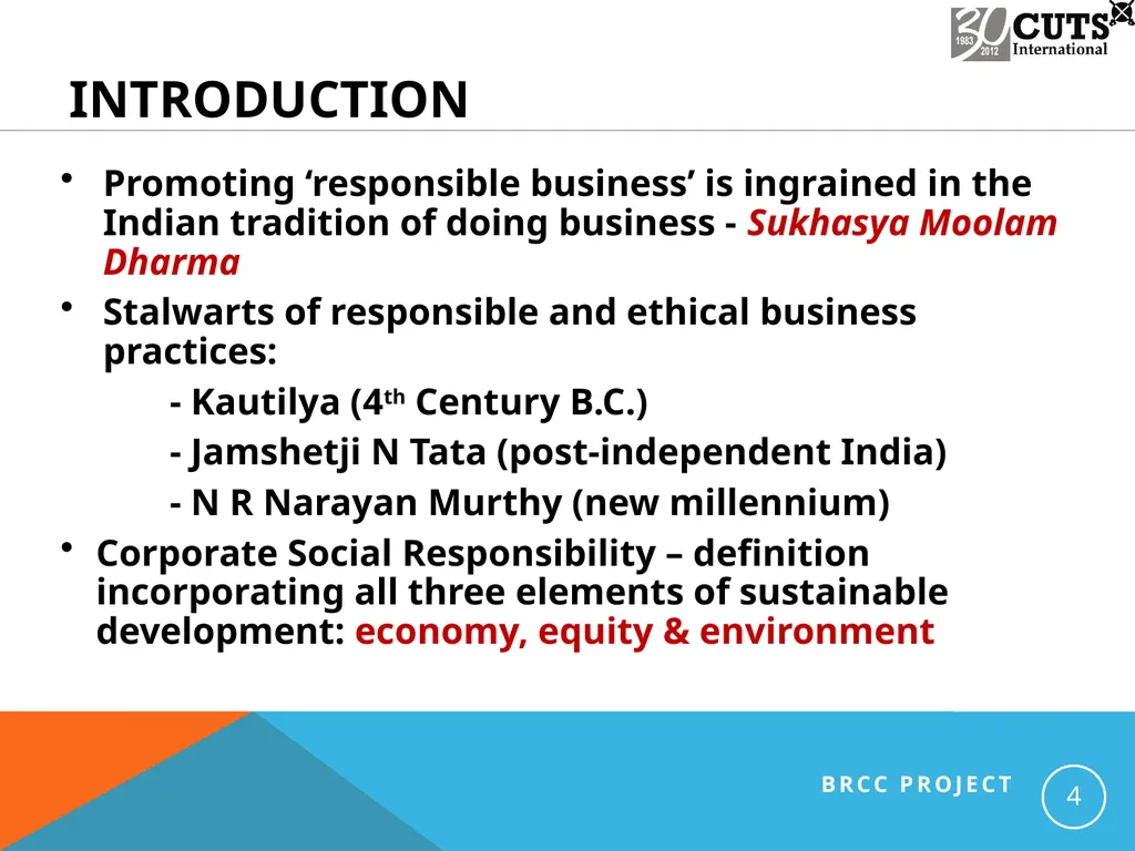 Identifying Elements of Business Responsibility in - slide 4 of 13