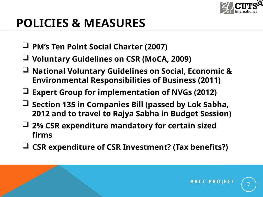 Identifying Elements of Business Responsibility in - slide 7 of 13