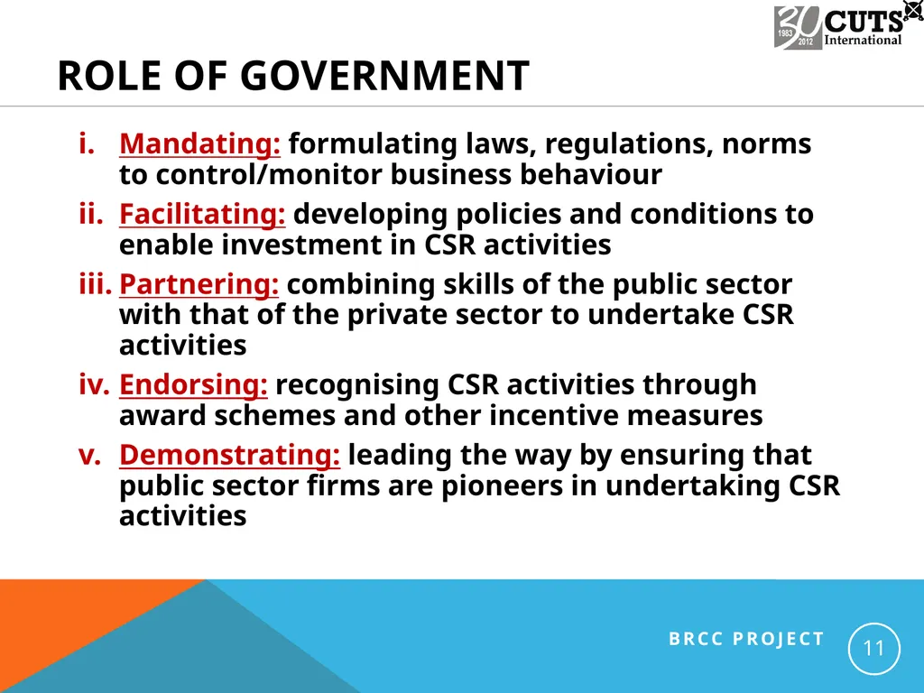 Identifying Elements of Business Responsibility in - slide 11 of 13