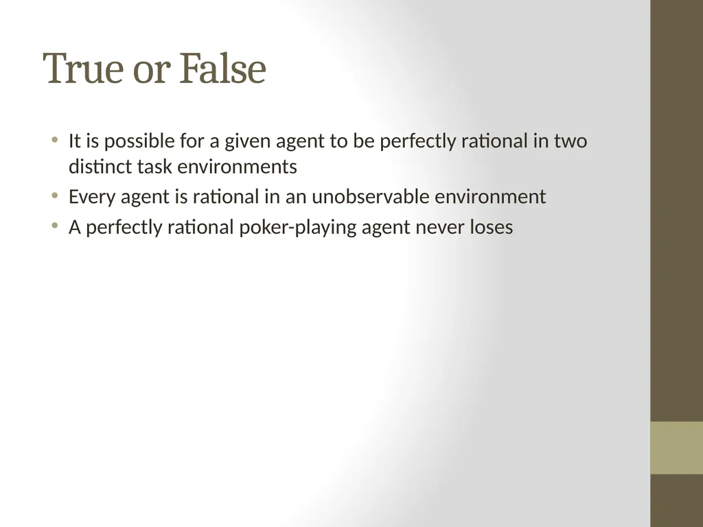Artificial Intelligence CS482, CS682, MW 1 – 2:15, - slide 4 of 62