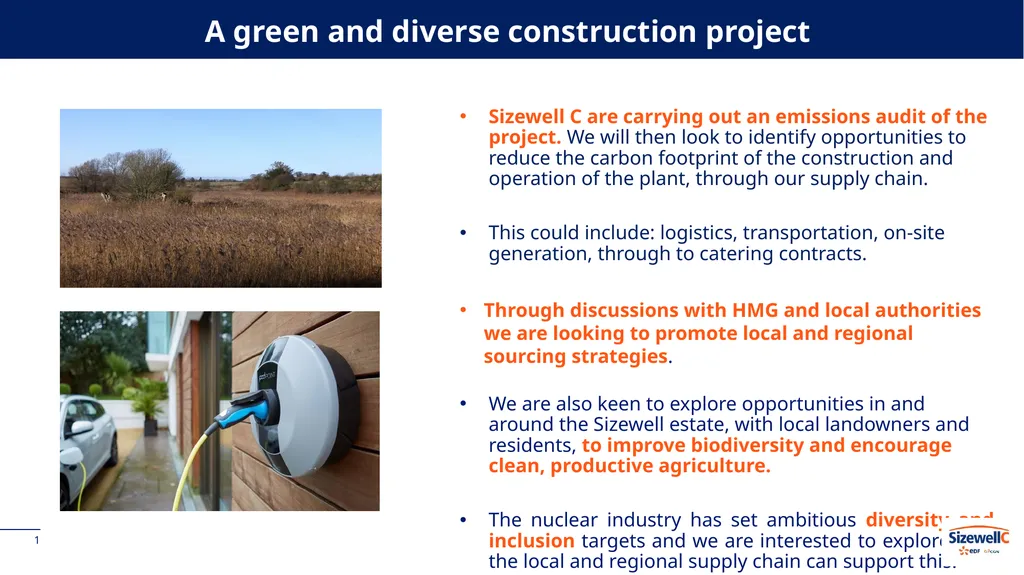 A green and diverse construction project 1 - slide 1 of 3