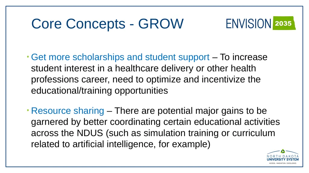 November 1, 2023 NDUS HEALTHCARE EDUCATION AND - slide 6 of 14
