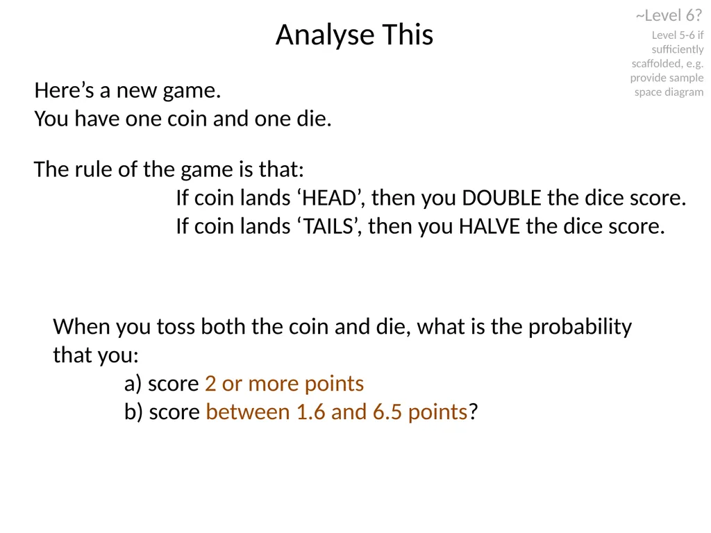 Standards Unit S3: Using Probability Computer - slide 23 of 24