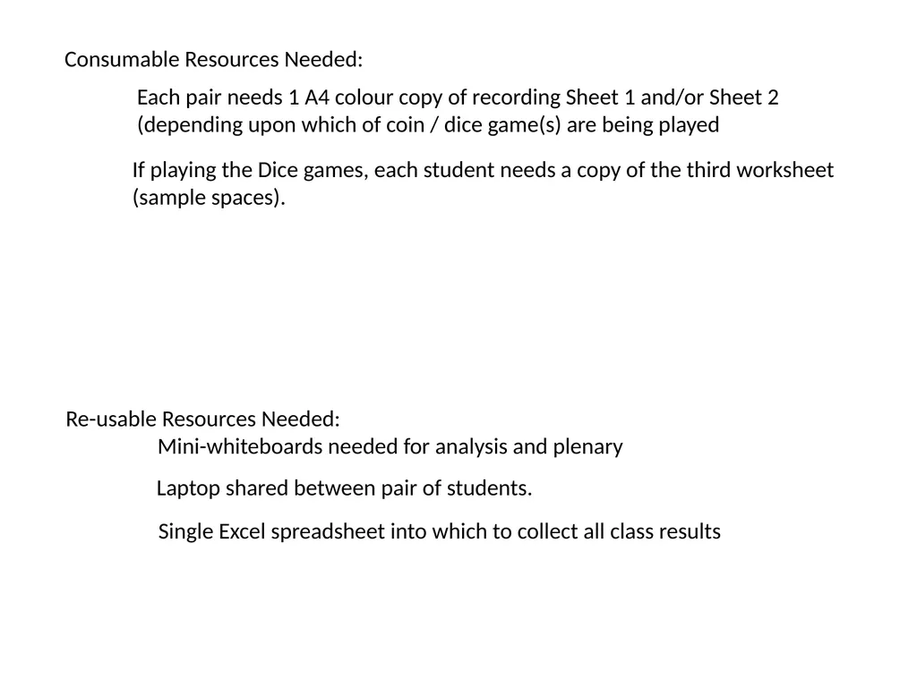 Standards Unit S3: Using Probability Computer - slide 5 of 24