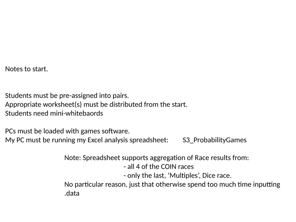 Standards Unit S3: Using Probability Computer - slide 6 of 24