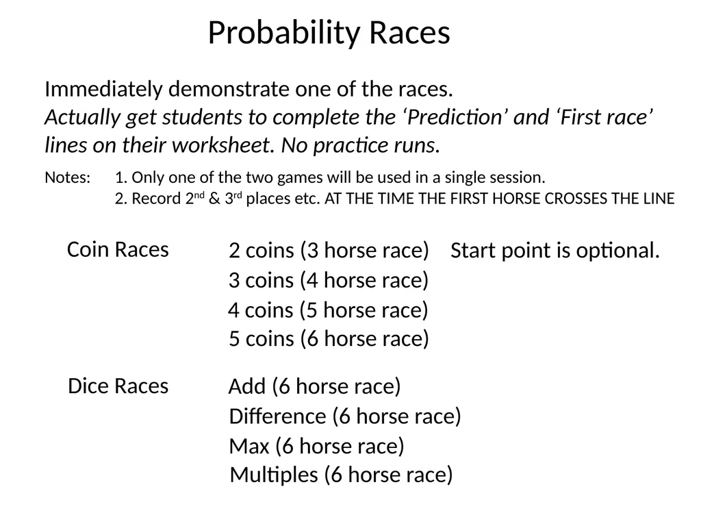 Standards Unit S3: Using Probability Computer - slide 7 of 24