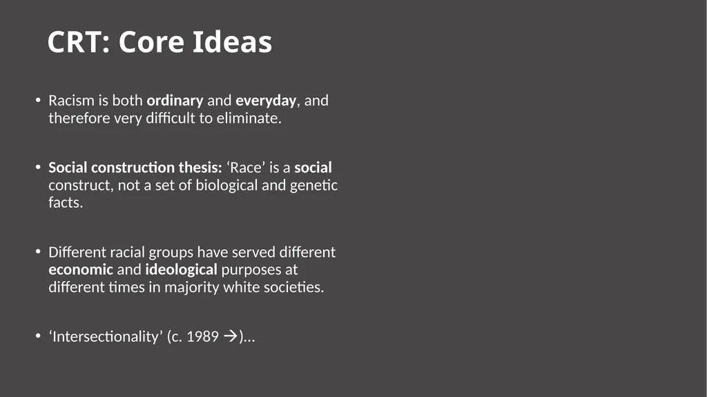 Robert Craig Intersectionality and Critical Race - slide 3 of 11