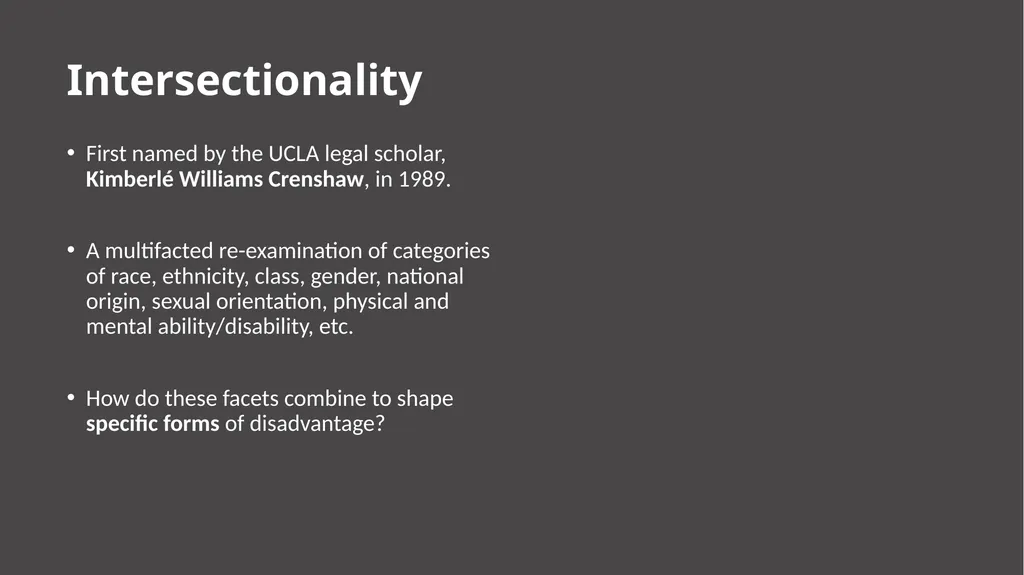Robert Craig Intersectionality and Critical Race - slide 4 of 11